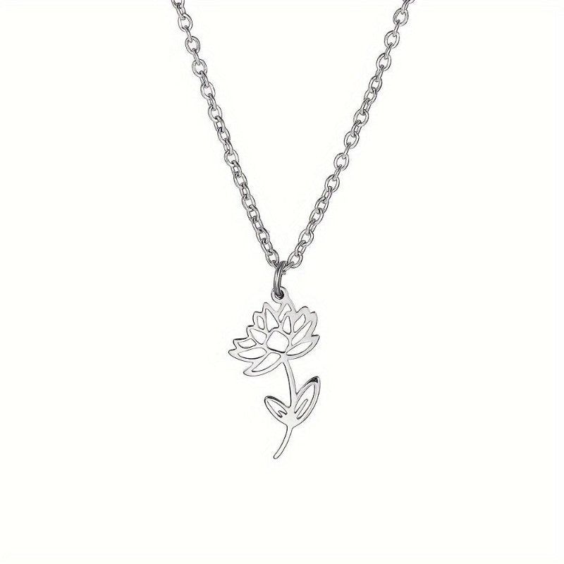 UNIQUE Birth Month Flower Necklace - Rebel Spirit Designs UNIQUE Birth Month Flower Necklace