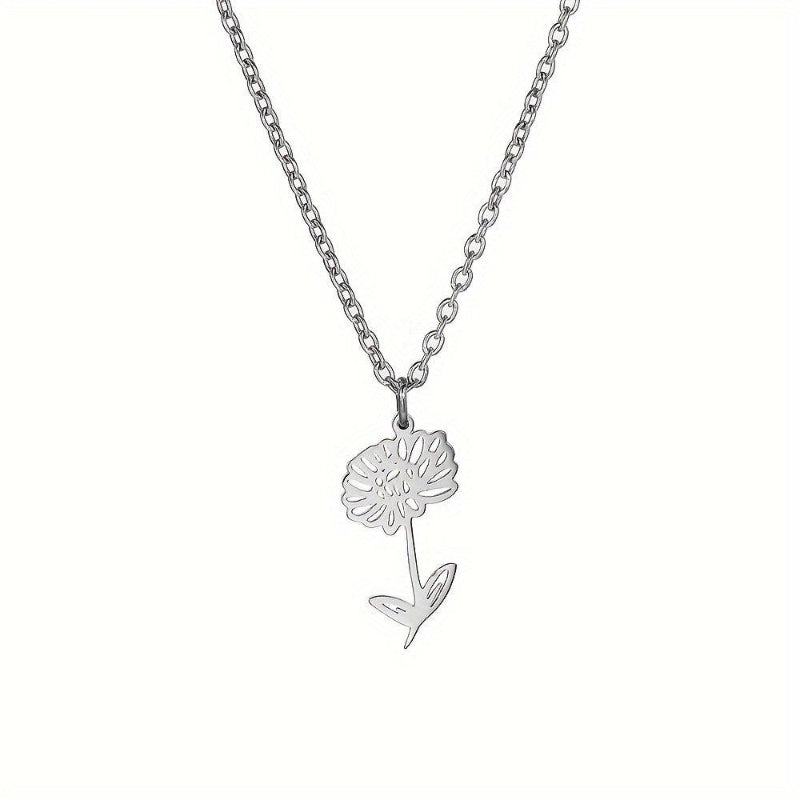 UNIQUE Birth Month Flower Necklace - Rebel Spirit Designs UNIQUE Birth Month Flower Necklace