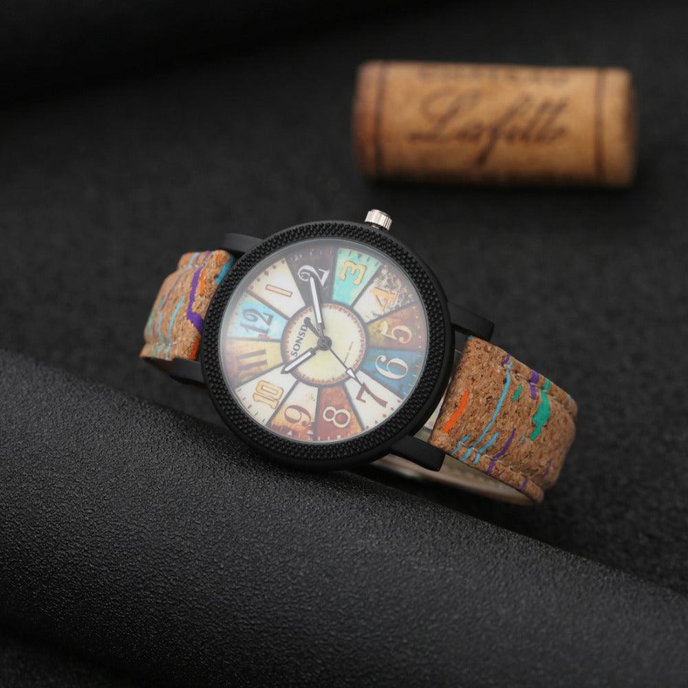 Unique Large Number Quartz Casual Vintage Leather Band Wrist Watch - Rebel Spirit Designs Unique Large Number Quartz Casual Vintage Leather Band Wrist Watch