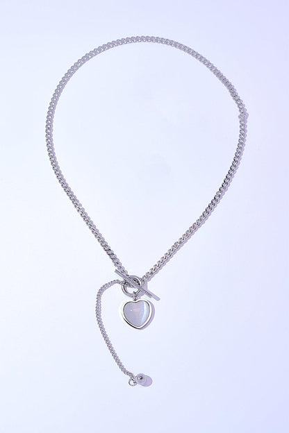 Titanium Steel Heart Necklace - Rebel Spirit Designs Titanium Steel Heart Necklace