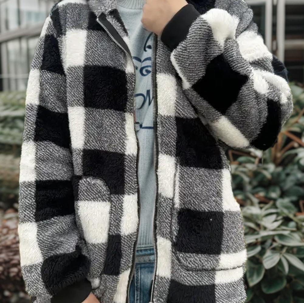 PLAID Women’s Hoodie Winter Jacket Coat SOFT and COZY and WARM Jacket