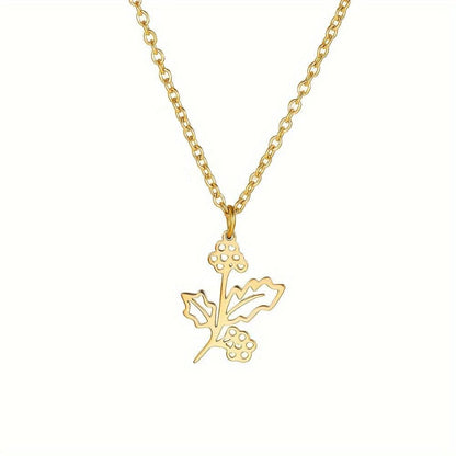 UNIQUE Birth Month Flower Necklace - Rebel Spirit Designs UNIQUE Birth Month Flower Necklace