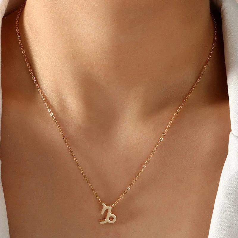 1 Piece - 12 Zodiac Sign Constellation Chain Pendant Necklace - Rebel Spirit Designs 1 Piece - 12 Zodiac Sign Constellation Chain Pendant Necklace