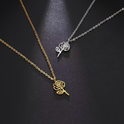 UNIQUE Birth Month Flower Necklace - Rebel Spirit Designs UNIQUE Birth Month Flower Necklace