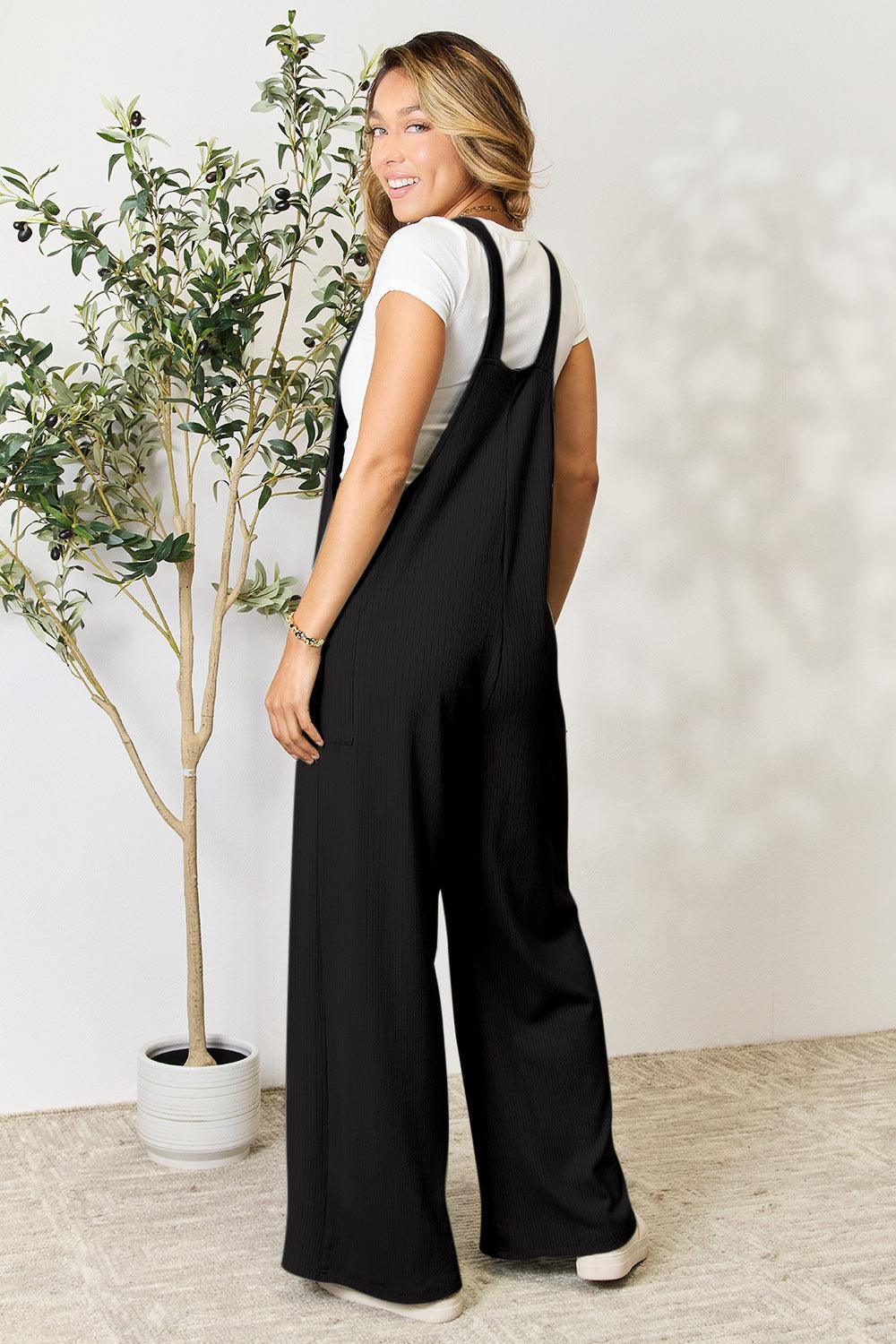 Double Take Full Size Wide Strap Overall with Pockets - Rebel Spirit Designs Double Take Full Size Wide Strap Overall with Pockets