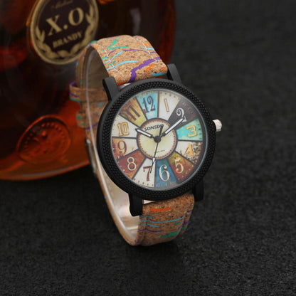 Unique Large Number Quartz Casual Vintage Leather Band Wrist Watch - Rebel Spirit Designs Unique Large Number Quartz Casual Vintage Leather Band Wrist Watch