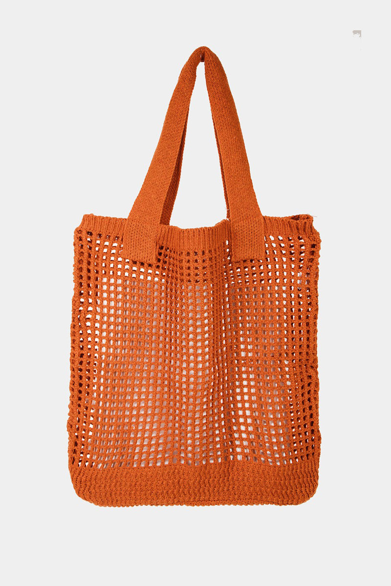 Trendy Knit Crochet Large Tote Bag