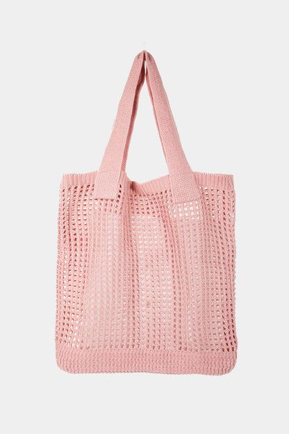 Trendy Knit Crochet Large Tote Bag